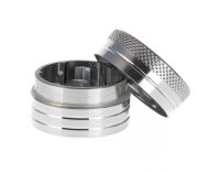 Alugrinder 2 tlg. H:20mm D:30mm - Silber