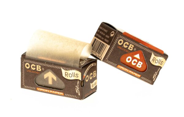 OCB Virgin Rolls - unbleached - Slim - 4 Meter