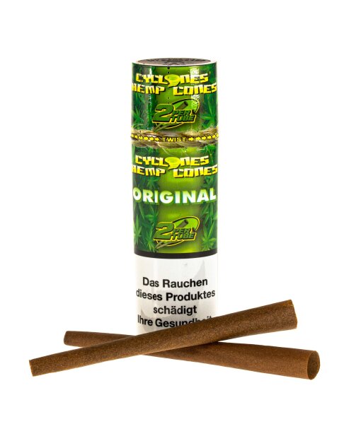 Cyclones Hanfblunts - Original - 2Stück (Ohne Geschmack/Neutral)