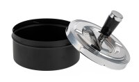 Aschenbecher / Schleuderascher Farbe: Matt Schwarz/Silber...
