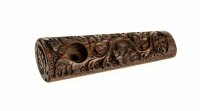 Holzpfeife mit Leaf verziert L:9cm