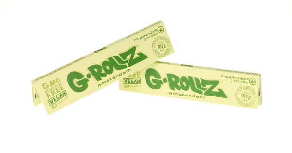 G-Rollz - Organic Green Hemp - King Size Slim - 50 Blättchen