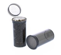 Kunststoffdose mit Pop Up Deckel - 48ml D:33mm H:70mm - Grau