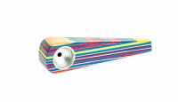 Holzpfeife "Bunte Streifen" klein L:8cm -...