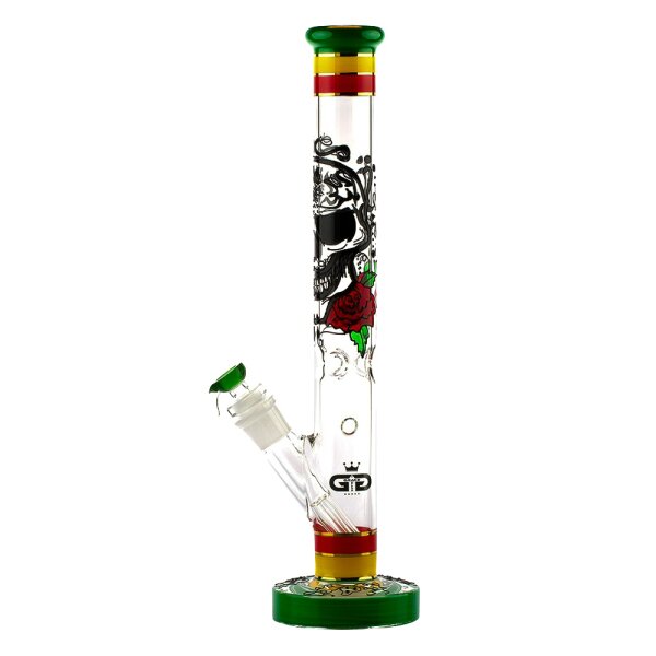 Grace Glass Glasbong - Hammer Series Heavy Rasta Death - 29,2er/18,8er H:48cm D:51mm