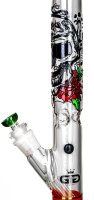 Grace Glass Glasbong - Hammer Series Heavy Rasta Death - 29,2er/18,8er H:48cm D:51mm