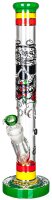 Grace Glass Glasbong - Hammer Series Heavy Rasta Death - 29,2er/18,8er H:48cm D:51mm