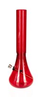 Acrylbong Rot "Erlenmeyerkolben" mit Eis H:32cm...