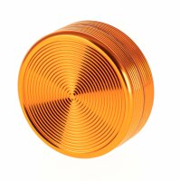 Alugrinder Black Leaf "Riffel" D:50mm - Orange