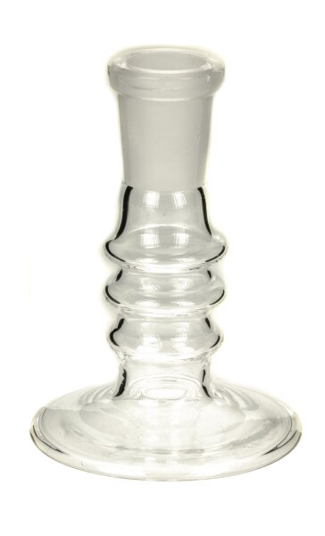 Kopfständer aus Borosilikatglas für 14,5er Köpfe H.80mm
