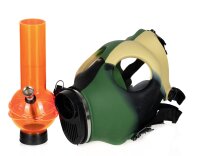 Acrylbong Gasmaske Dreamliner  - Camouflage - D:3,6cm/2,0cm