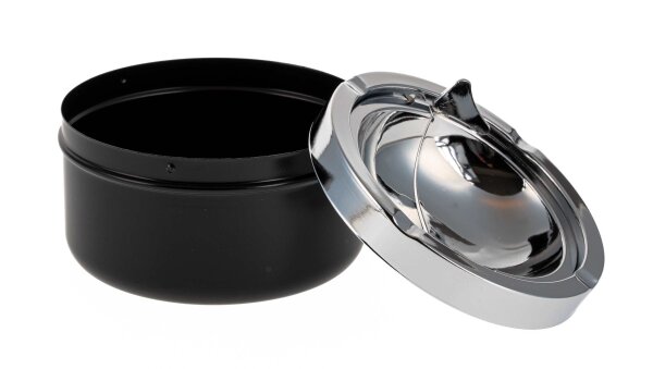 Aschenbecher / Kippaschenbecher Farbe: Schwarz D:11,0cm
