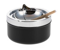 Aschenbecher / Kippaschenbecher Farbe: Schwarz D:11,0cm