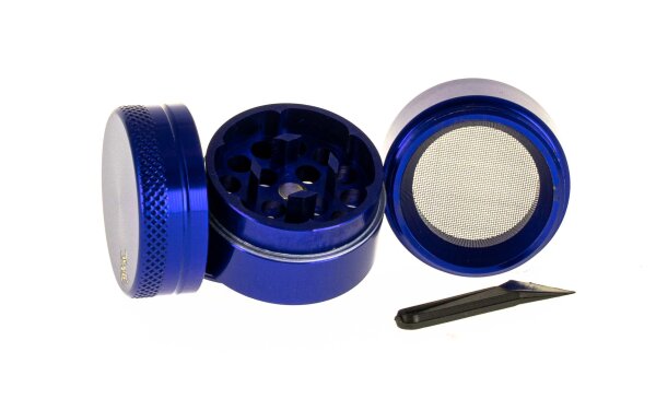 Alugrinder / Pollinator Black Leaf D:29mm Mini - Blau (=>LILA)