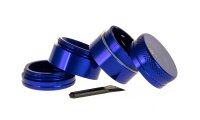 Alugrinder / Pollinator Black Leaf D:29mm Mini - Blau (=>LILA)