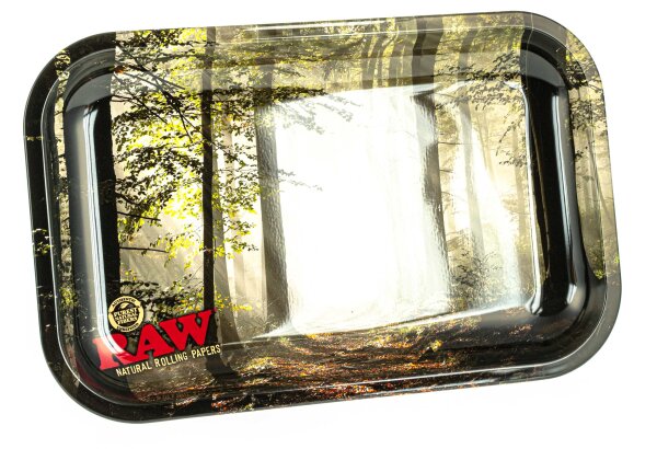 RAW Rolling Tray "RAW Smokey Forest" 27,5x17,5cm - Small