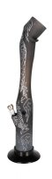Dreamliner Acrylbong "Drache" - Schwarz - H:40,5cm D:4,7cm