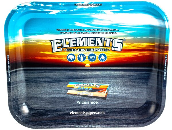 Elements Rolling Tray "Elements Blau" 34x28x2,5cm - Medium