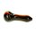 G-Spot Glaspfeife 11 cm Rasta /  Schwarz Nr.4