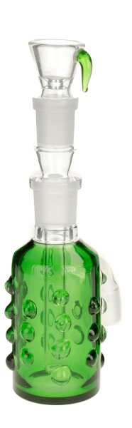 GraceGlass Vorkühler - Grüne Glasnoppen - H:20cm NS:18.8