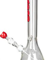 Boost Pro Glasbong 18,8er - Beaker Red - H:44cm D:50mm WS:5mm - ICE