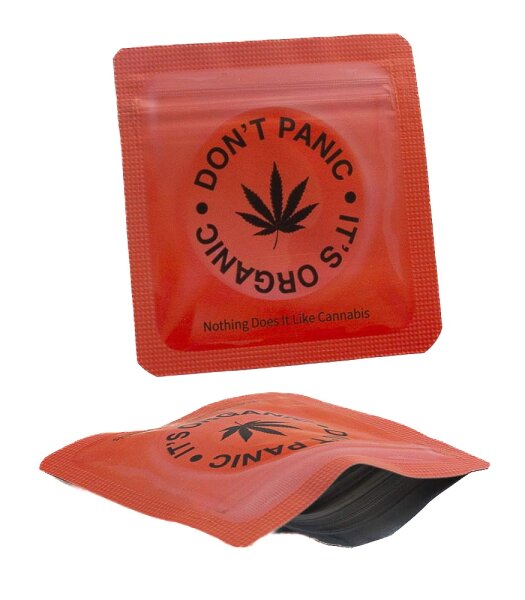 Amsterdam - Tütchen - Don´t Panic - 64x64mm - Rot - 1 Stück