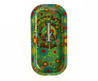 Black Leaf Rolling Tray - Smoking for Peace -...