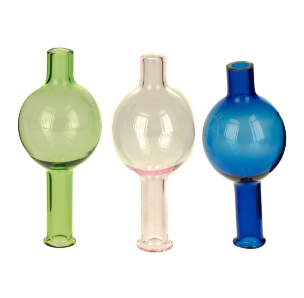 Carp Cap - Bubble - 1 Loch D:25mm H:58mm - versch. Farben (Borosilikatglas)