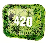 Jelly Joker Rolling Tray - 420 Hanfblatt Grün...