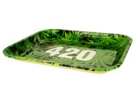Jelly Joker Rolling Tray - 420 Hanfblatt Grün...