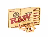 RAW vorgerollte Filtertips - unbleached - D:6mm L:18mm -...