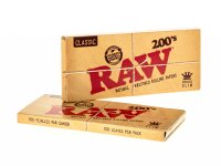 RAW Classic - unbleached - King Size Slim - ungefaltet -200 Blättchen