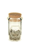 Glasbehälter mit Korken " 100% Bio"