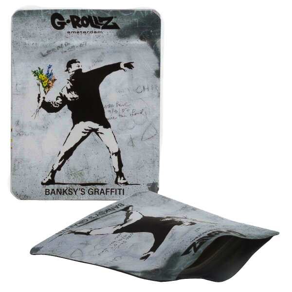 G-Rollz - Tütchen - Banksy´s Flower Thrower -  85x65mm - 1 Stück