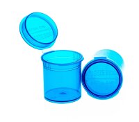 Kunststoffdose mit Pop Up Deckel - 20ml D:32mm H:36mm - Blau