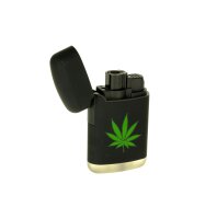 V-Fire Easy Torch Jet Feuerzeug - Hanfblatt