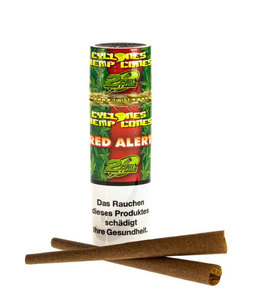 Cyclones Hanfblunts - Red Alert - 2Stück (Erdbeere)