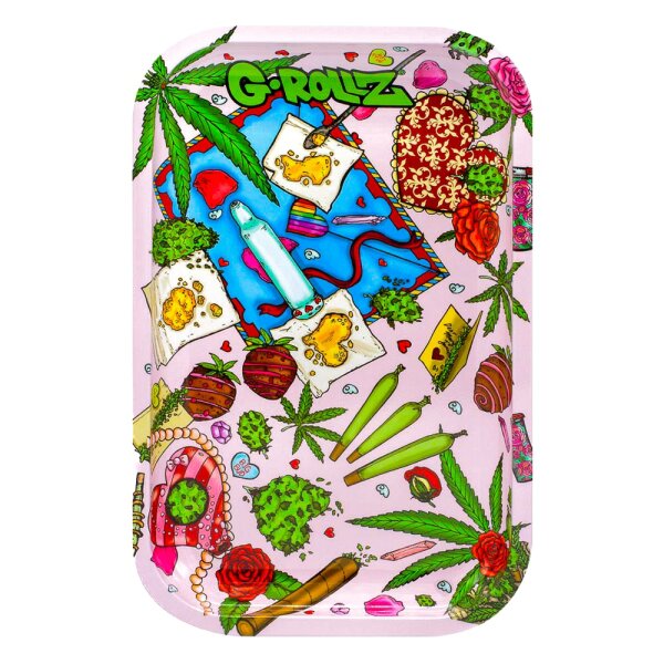 G-Rollz Rolling Tray - Amsterdam Picnic Valentines (Comic) - 17,5x27,5cm - Small
