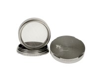 Black Leaf New Edge Granite - Pollinatorgrinder 4tlg.- hart anodisiert - D:63mm H:45mm