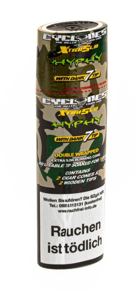 Cyclones Blunt xtra slow - Hyphy - 2x Tabakblunt (Blaubeer-Traube-Brause)