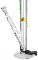 ROOR Glasbong 18,8er H:45cm WS:3,2mm; Bong 3,2mm Rasta Style