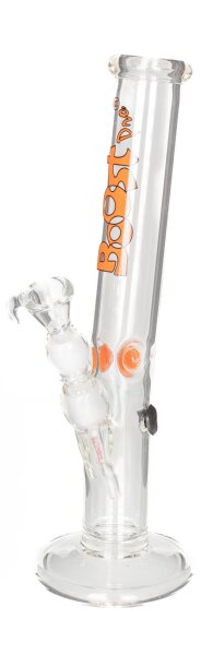 Boost Glasbong 14,5er - Hangover Red - H:32cm D:40mm WS:5mm - Klar/Rot - ICE