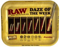 RAW Rolling Tray "RAW Daze of the Week"...