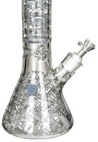 Black Leaf Glasbong 18,8er/14,5er - Hieroglyphen - Glow...