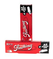 Smoking Red - King Size Paper - 33 Blättchen + 33...