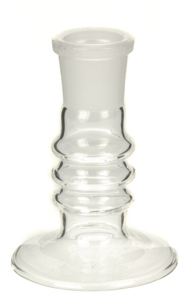 Kopfständer aus Borosilikatglas für 18.8er Köpfe H.80mm