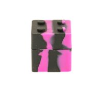 Silikondose "Legostein" 3x3cm Farbe: Multi/Lila