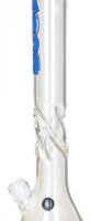 Boost Pro Glasbong 18.8er - Twisted Ice - Blaue Schrift - H:55cm D:50mm WS:5mm - ICE