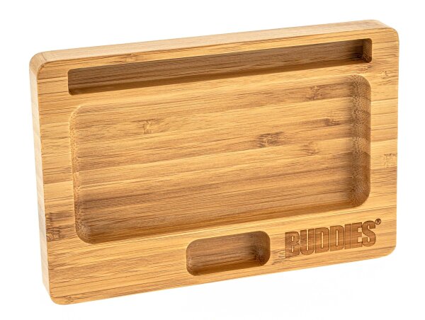 BUDDIES Rolling Tray Bamboo - 18,5x12,5x2cm - Mini