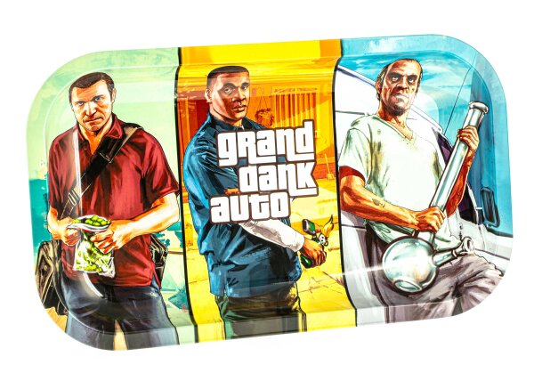Rolling Tray "grand dank Auto" - 27x16cmx1- Small